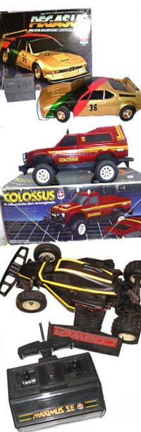 Nostalgia Pura: Pégasus, Colossus e Máximus, os Carrinhos de Controle Remoto  da Estrela que Marcaram os Anos 80!